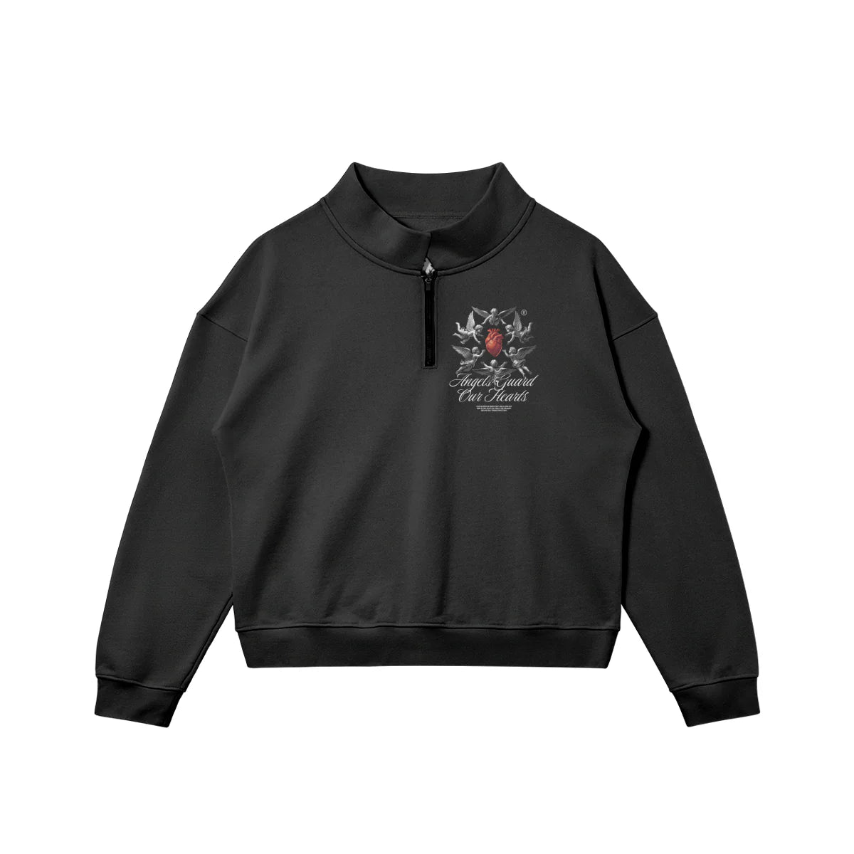 Angles Of Heart | Half-Zip Sweatshirt | ILYRIANEDGE