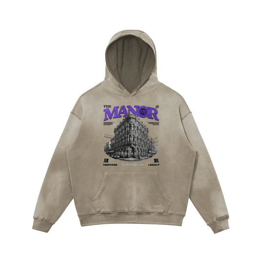 Manor - 400GSM Unisex Super Heavyweight Sun Faded Hoodie