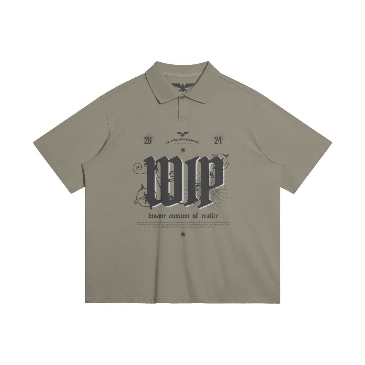 WIP - 240GSM Unisex Oversized Polo Shirt