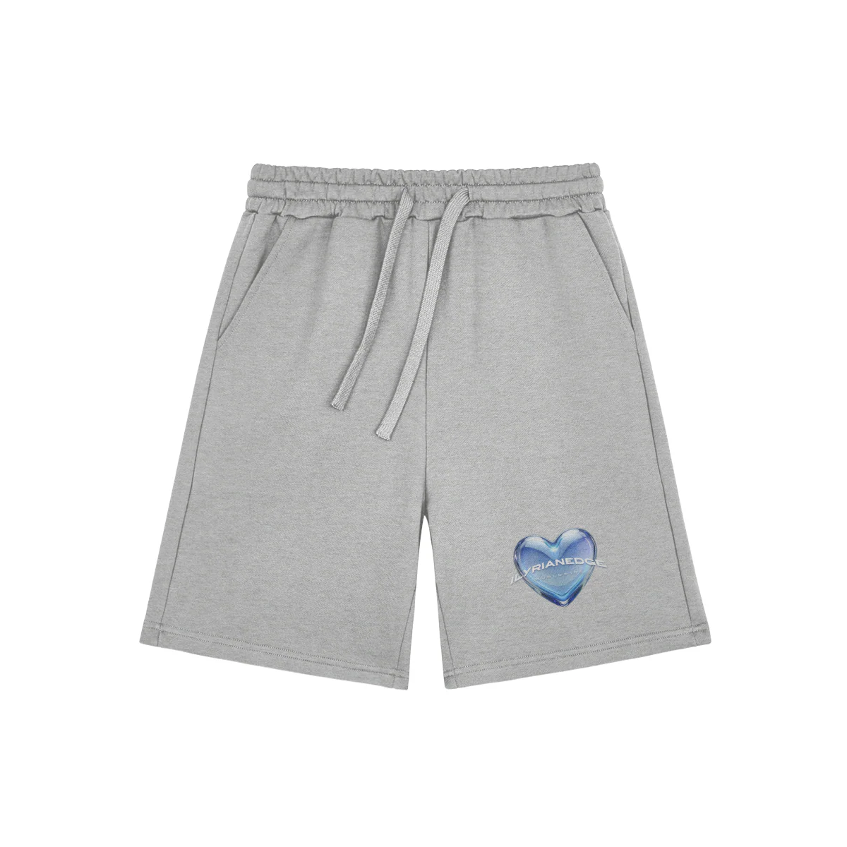 Ilyrianedge Blue Heart Shorts | Casual Sweat Shorts | ILYRIANEDGE