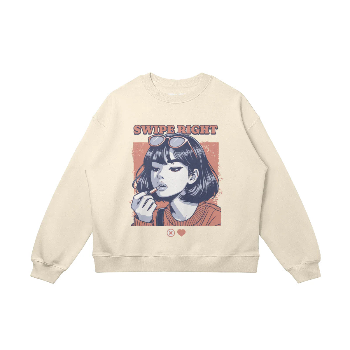 Swipe Right | Heavyweight Oversized Sweatshirt | ILYRIANEDGE