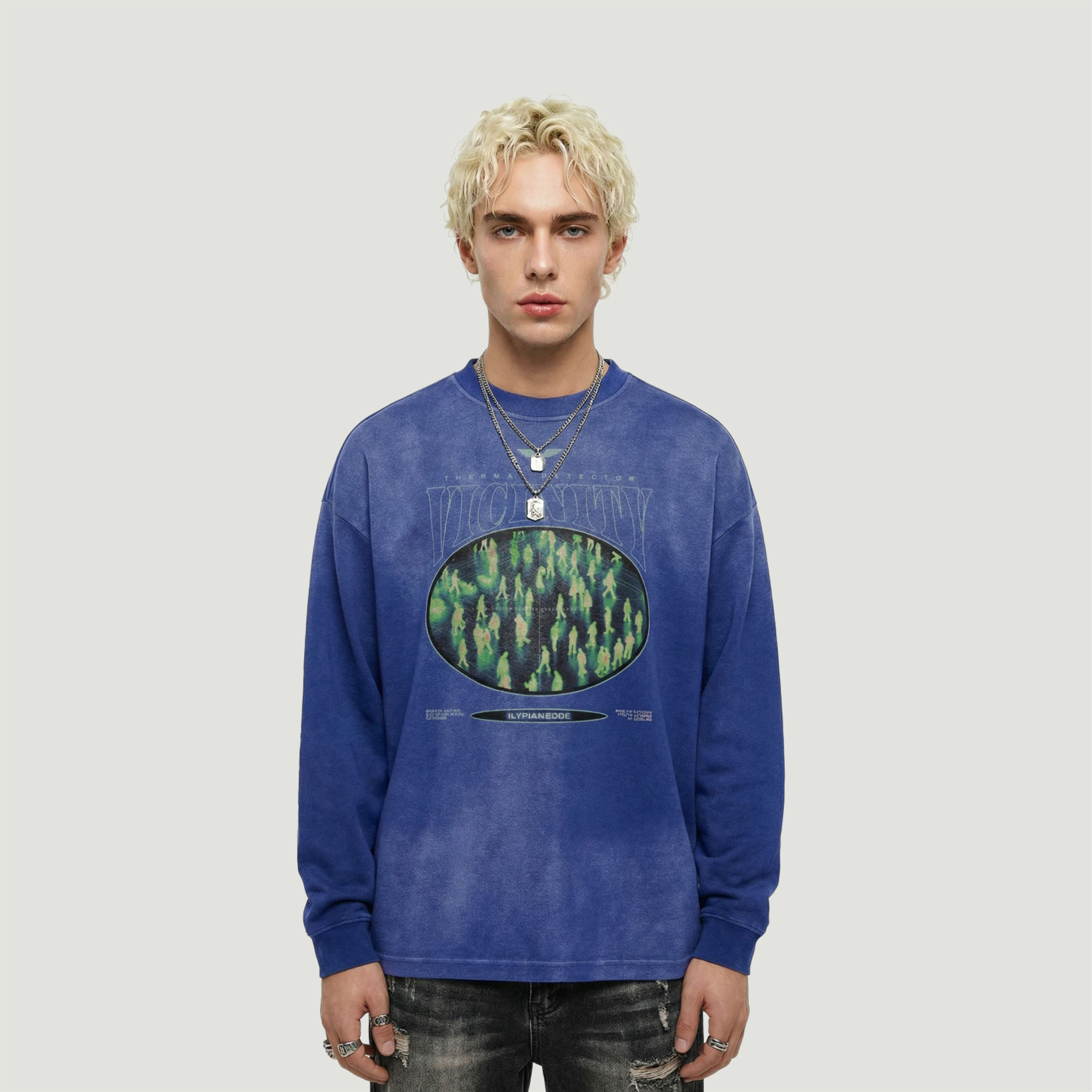 Vicinity - 260GSM Unisex Oversized Sun Faded Long Sleeve Top