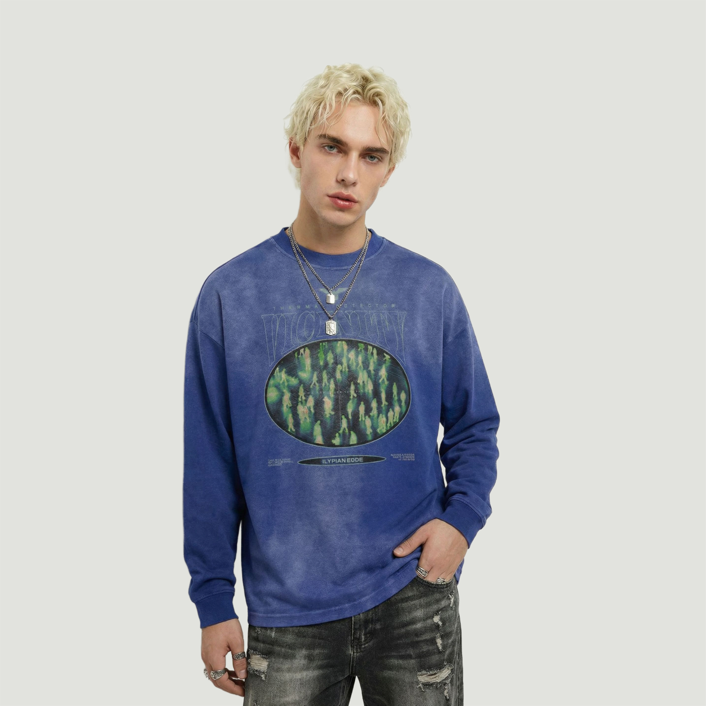 Vicinity - 260GSM Unisex Oversized Sun Faded Long Sleeve Top