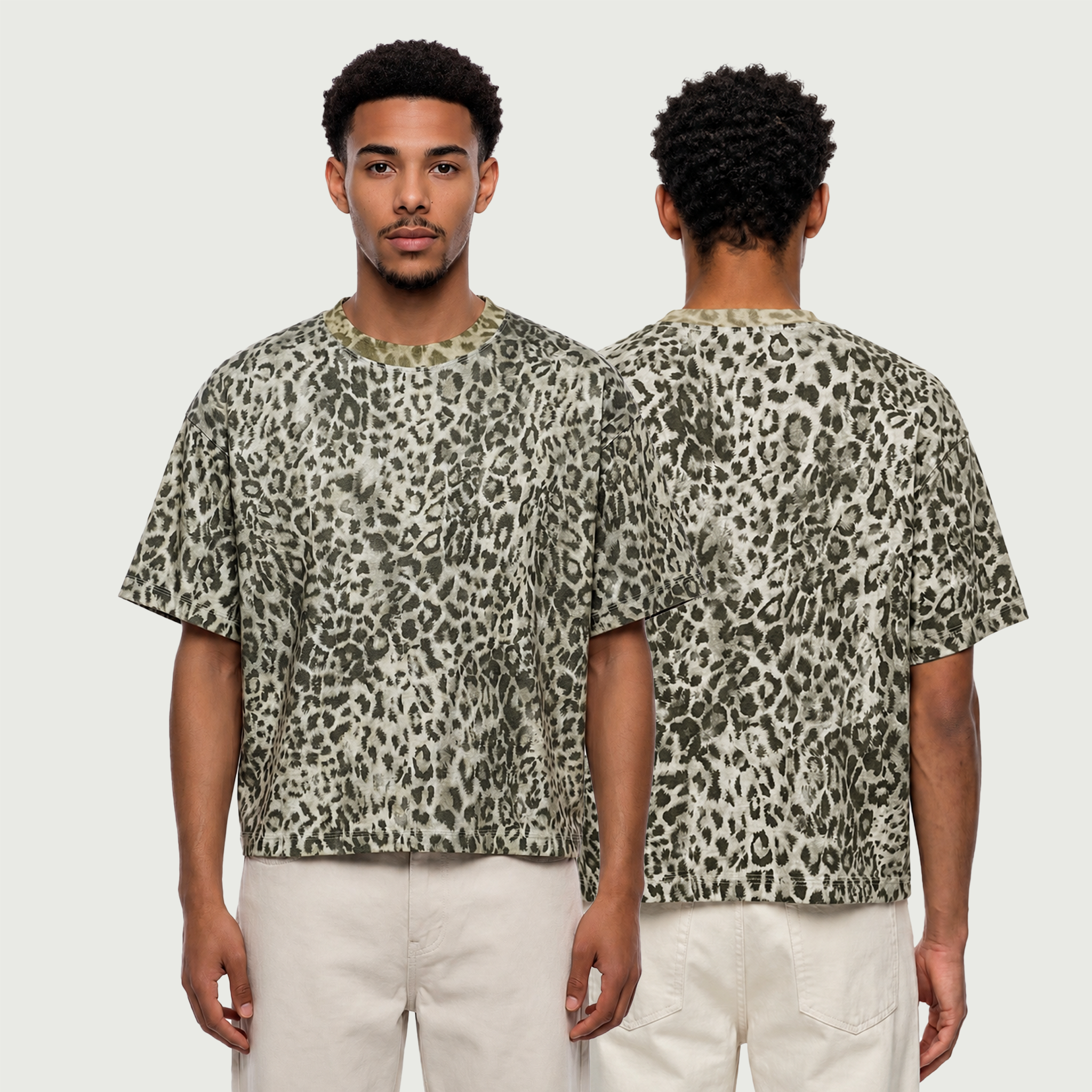 Wild Instinct | Leopard Print Boxy Oversized Tee | ILYRIANEDGE