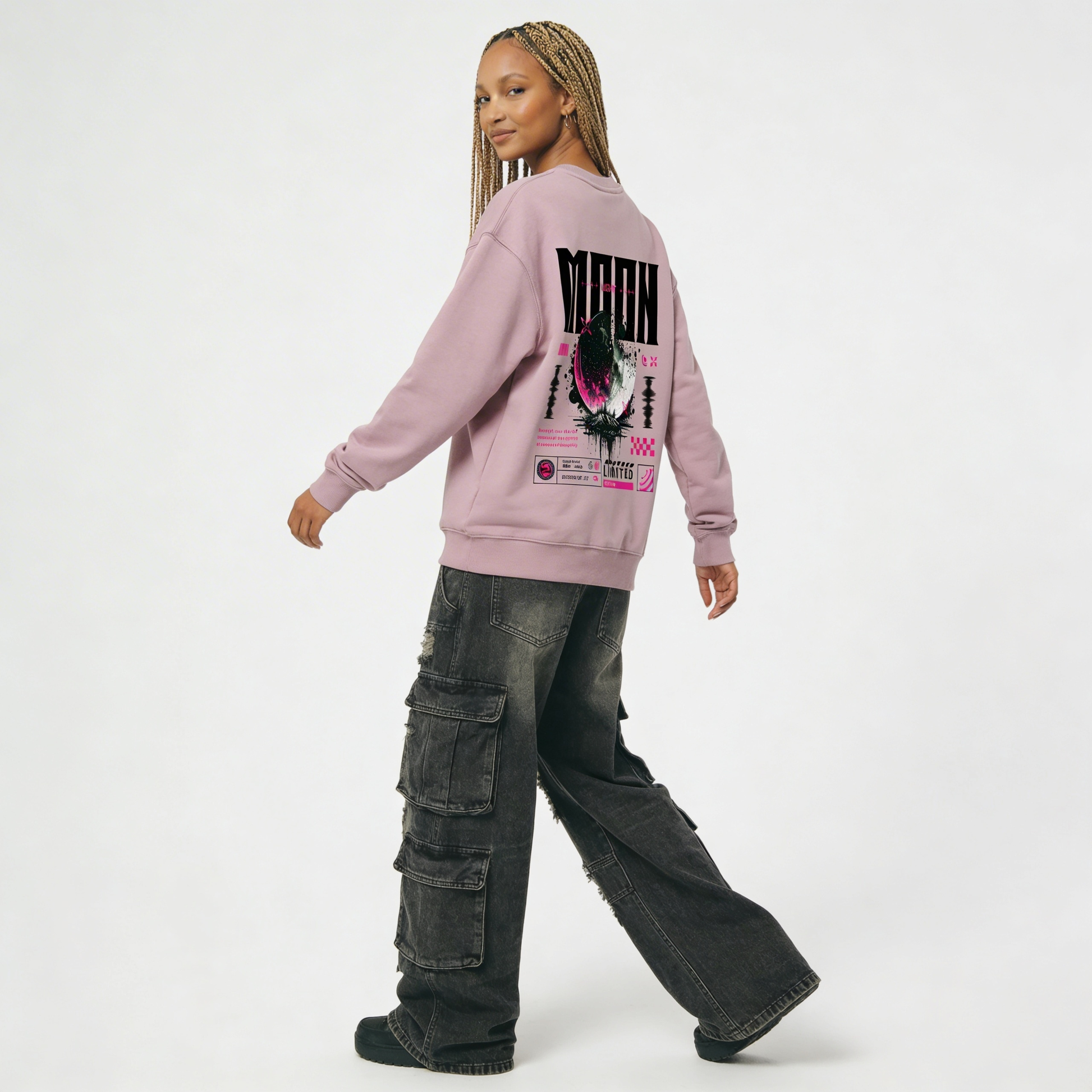 Moon | Heavyweight Oversized Sweatshirt | ILYRIANEDGE